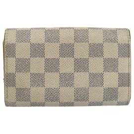 Louis Vuitton-LOUIS VUITTON Cartera Damier Azur Portefeuille Tresol N61744 Bases de autenticación de LV9315-Otro