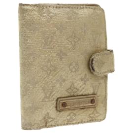 Louis Vuitton-LOUIS VUITTON Monogram Shine Mini Agenda Day Planner Or R20891 Auth LV 56814-Doré