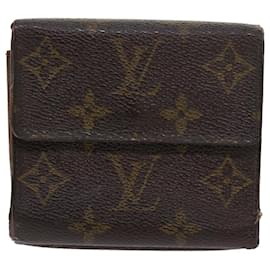 Louis Vuitton-LOUIS VUITTON Portafoglio Portefeuille Elise con monogramma M61654 LV Aut 56820-Monogramma