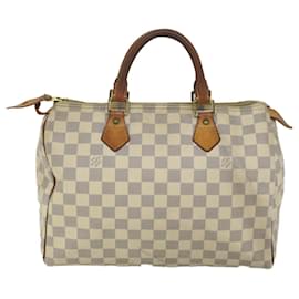 Louis Vuitton-Louis Vuitton Damier Azur Speedy 30 Hand Bag N41533 Auth LV 57752-Autre