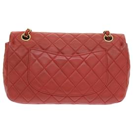 Chanel-CHANEL Sac à bandoulière en chaîne Matelasse Peau d'agneau Valentine Only Rose CC Auth 57072A-Rose