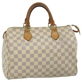 Louis Vuitton-Louis Vuitton Damier Azur Speedy 30 Hand Bag N41533 Auth LV 57753-Autre