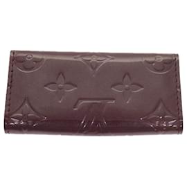 Louis Vuitton-LOUIS VUITTON Monogram Vernis Multicles 4 Portachiavi Viola M93573 LV Aut 56844-Porpora