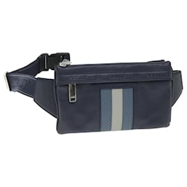 Bally-BALLY Waist bag Leather Navy Auth ac2398-Navy blue