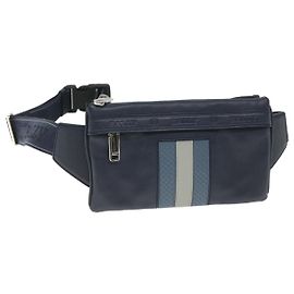BALLY Gürteltasche Leder Navy Auth ac2398 Marineblau