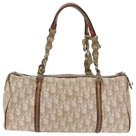 Christian Dior-Christian Dior trotter romantic Hand Bag PVC Leather Beige 02 BO 0027 auth 57034-Beige