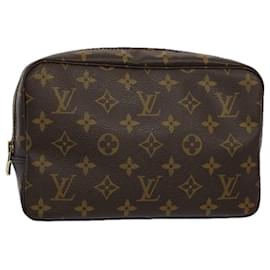 Louis Vuitton-Louis Vuitton Monogram Trousse Toilette 23 Clutch Bag M47524 LV Auth am5128-Monogram