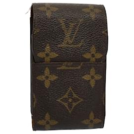 Louis Vuitton-Étui à cigarettes LOUIS VUITTON Monogram Etui M63024 Auth LV 56633-Monogramme