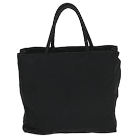 Prada-PRADA Hand Bag Nylon Black Auth 57296-Black