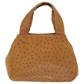 Bally-BALLY Hand Bag Leather Brown Auth ac2395-Brown
