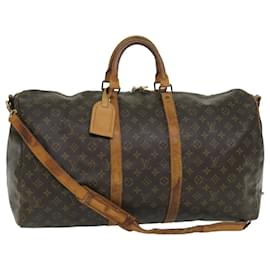 Louis Vuitton-Louis Vuitton Bandoulière Keepall Monogram 55 Sac Boston M41414 LV Auth e4130-Monogramme