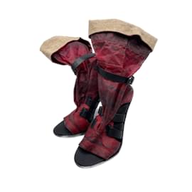 Balenciaga-BALENCIAGA  Boots T.eu 41 leather-Dark red