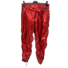 Isabel Marant-ISABEL MARANT  Trousers T.fr 40 silk-Red