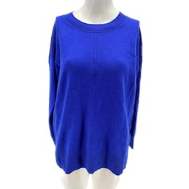 Autre Marque-CINTI & PARKER Tricot T-shirt.International S Laine-Bleu