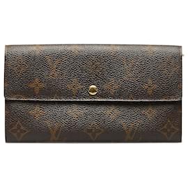 Louis Vuitton-Monete di Louis Vuitton Brown Monogram Porte Monnaie-Marrone