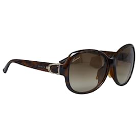 Gucci-Gucci Brown Round Tinted Sunglasses-Brown,Dark brown