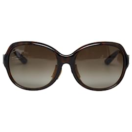 Gucci-Gafas de sol polarizadas redondas marrones de Gucci-Castaño,Marrón oscuro