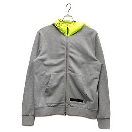 Moncler Kapuzenpullover mit Reißverschluss Grau Baumwolle Grau