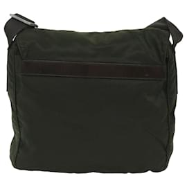 Prada-PRADA Shoulder Bag Nylon Khaki Auth 57219-Khaki