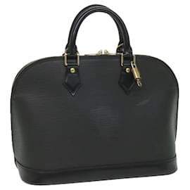 Louis Vuitton-LOUIS VUITTON Epi Alma Hand Bag Black M52142 LV Auth 57981-Black