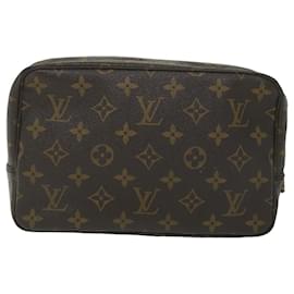 Louis Vuitton-Louis Vuitton Monogram Trousse Toilette 23 Kupplungstasche M.47524 LV Auth am5130-Monogramm