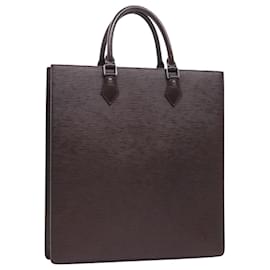 Louis Vuitton-LOUIS VUITTON Epi Sac Plat PM Handtasche Mokka M5908D LV Auth 57790-Andere