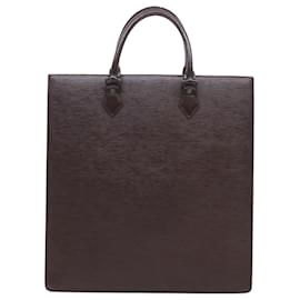 Louis Vuitton-LOUIS VUITTON Epi Sac Plat PM Handtasche Mokka M5908D LV Auth 57790-Andere