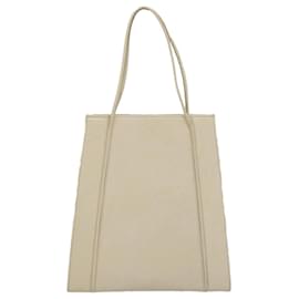 Salvatore Ferragamo-Salvatore Ferragamo Hand Bag Leather Beige Auth bs9273-Beige