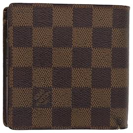 Louis Vuitton-LOUIS VUITTON Damier Ebene Portefeuille Marco Bifold Wallet N61675 LV Auth 56642-Other