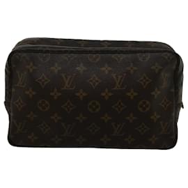 Louis Vuitton-Louis Vuitton Monogram Trousse Toilette 28 Clutch Bag M47522 LV Auth 55526-Monogram