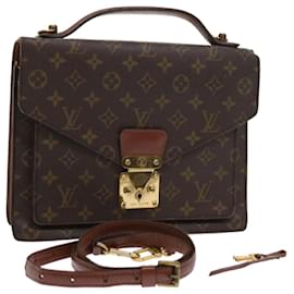 Louis Vuitton-Louis Vuitton Monogram Monceau 28 Hand Bag 2way M51185 LV Auth 57654-Monogram