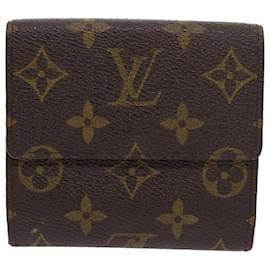 Louis Vuitton-LOUIS VUITTON Portafoglio Portefeuille Elise con monogramma M61654 LV Aut 56832-Monogramma