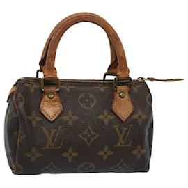 Louis Vuitton-LOUIS VUITTON Monogram Mini Speedy Hand Bag M41534 LV Auth 57913-Monogram