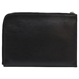 Louis Vuitton-LOUIS VUITTON Epi Pochette Jules Clutch Bag Schwarz LV Auth 56360-Schwarz