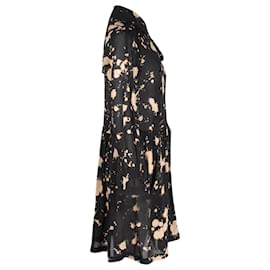 Burberry-Robe à manches longues imprimée Burberry en polyester noir-Autre
