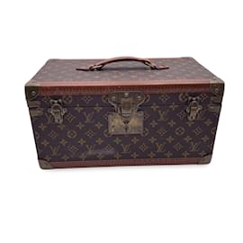 Louis Vuitton-Vintage Monogram Boite Bouteille et Glace Train Case-Brown