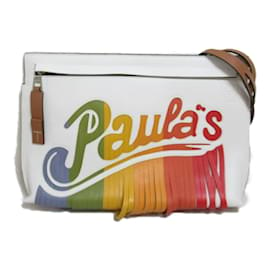 Loewe-Paula's Ibiza Fringe Shoulder Bag-White