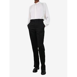 Autre Marque-Black straight-leg tailored trousers - size FR 34-Black