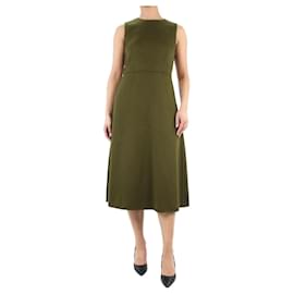 Marni-Grünes ärmelloses Kleid aus Wollmischung – Größe UK 8-Grün