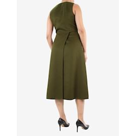 Marni-Grünes ärmelloses Kleid aus Wollmischung – Größe UK 8-Grün