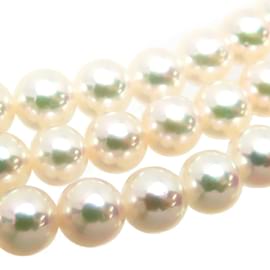 Mikimoto-3-Strand Pearl Necklace-White