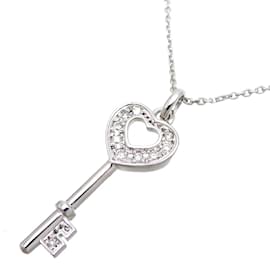 & Other Stories-18k Gold Diamond Key Pendant Necklace-Silvery