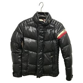 Moncler Down Jacket Black Nylon Men Black