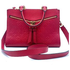 louis vuitton couro vermelho Vermelho
