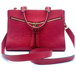 Louis Vuitton-louis vuitton couro vermelho-Vermelho