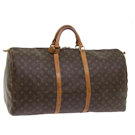 Louis Vuitton-Louis Vuitton Monogram Keepall 60 Boston Bag M41422 LV Auth 58146-Monogram