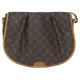 Louis Vuitton-LOUIS VUITTON Monogram Menilmontant MM Shoulder Bag M40473 LV Auth 57698-Monogram