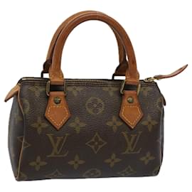 Louis Vuitton-LOUIS VUITTON Monogram Mini Speedy Hand Bag M41534 LV Auth am5174-Monogram