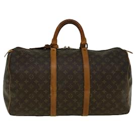 Louis Vuitton-Louis Vuitton Monogram Keepall 50 Sac Boston M41426 LV Auth bs9618-Monogramme