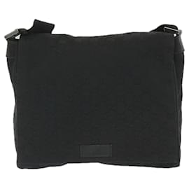 Gucci-gucci GG Canvas Shoulder Bag black 146236 Auth ep2179-Black